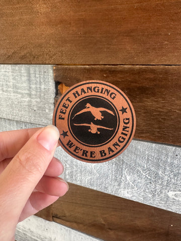 Feet Hanging Hunting Patch