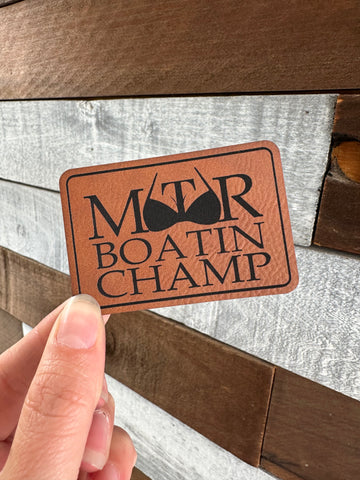 Motor Boatin CHAMP Patch