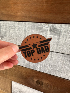 Top Dad Circle Patch