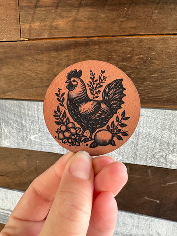 Floral Chicken Patch