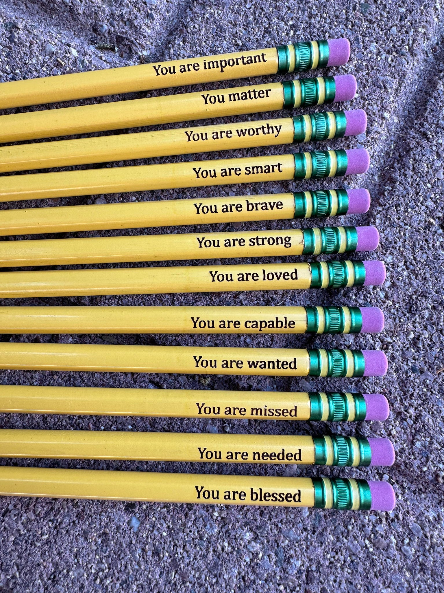 pre order "You Are" Pencil set (12 pencils in the set) TAT 3/4 days
