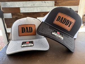 DAD or DADDY COMPLETED HAT up to 7 business days
