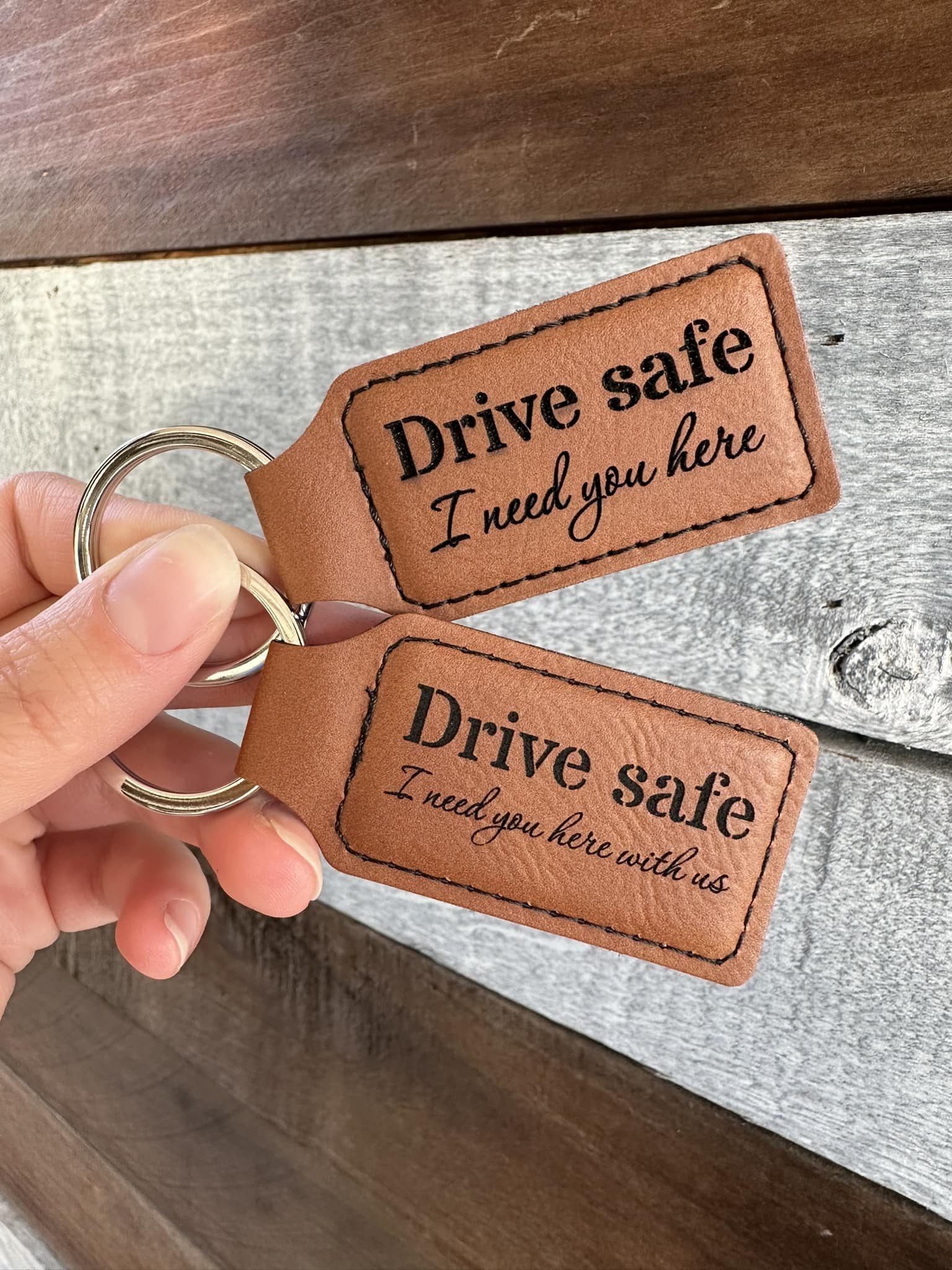 Drive Safe Engraved keychain