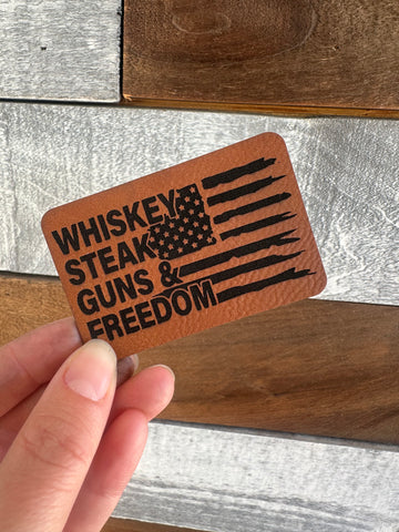 Whiskey, Steak Freedom Patch