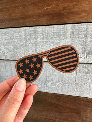 Flag Glasses Patch