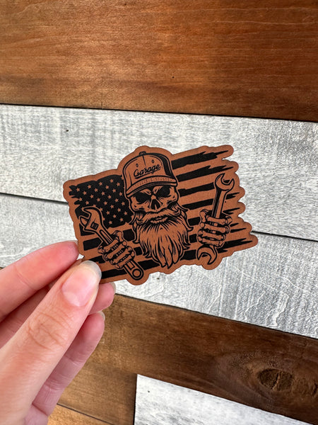 Garage Skull Flag Patch