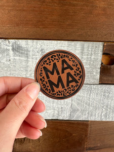 MAMA Leopard Circle Patch