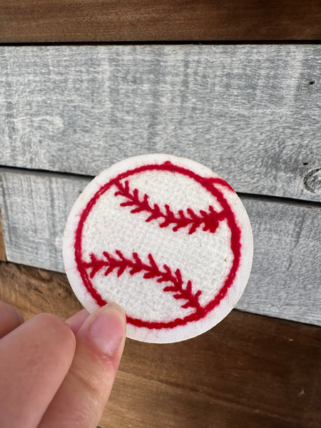Baseball Chenille Patch 2.4 in