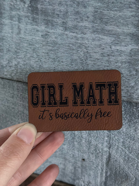 Girl Math Patch