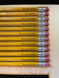 pre order "You Are" Pencil set (12 pencils in the set)TAT 3/4 days