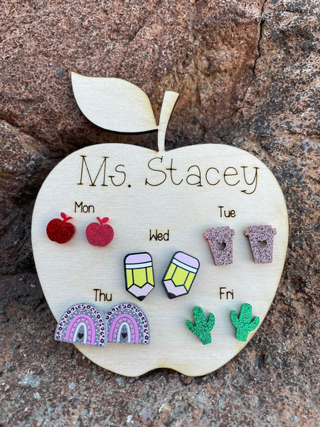 mTeacher Earring Cards closing 9/19 tat 15 days from close pre order