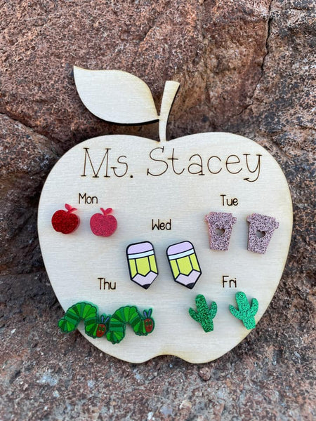 mTeacher Earring Cards closing 9/19 tat 15 days from close pre order