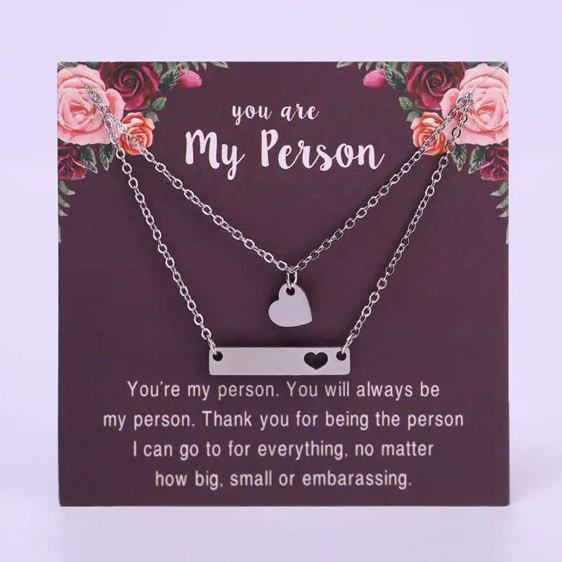 My person necklace card