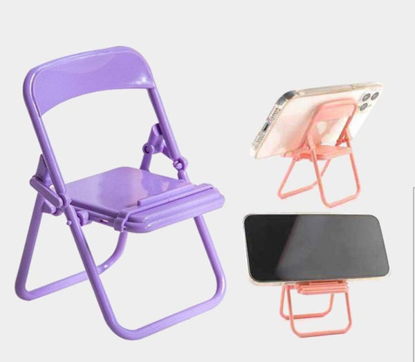 Folding chair PHONE HOLDER colors ship RANDOM