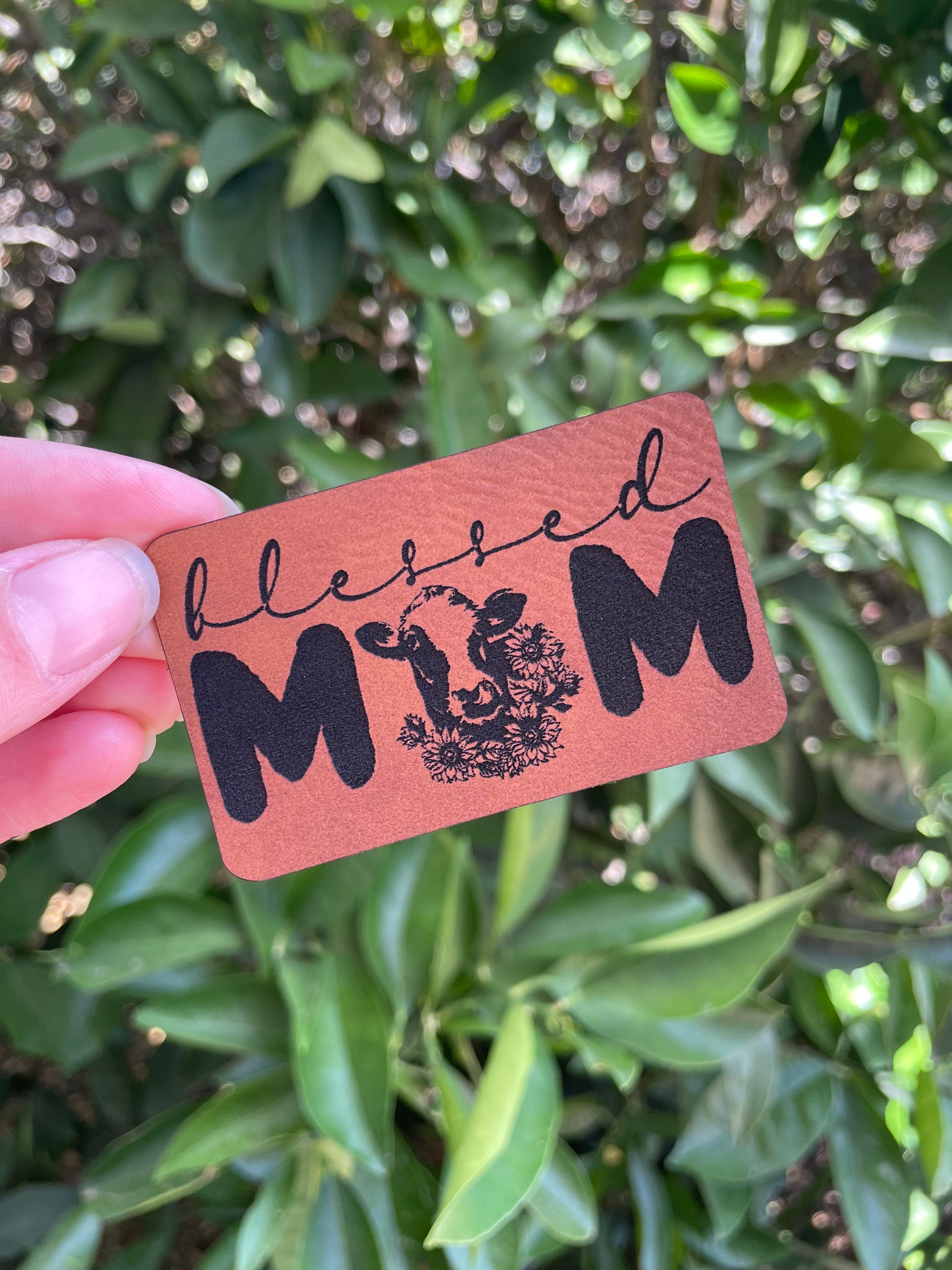 Blessed mama hat patch