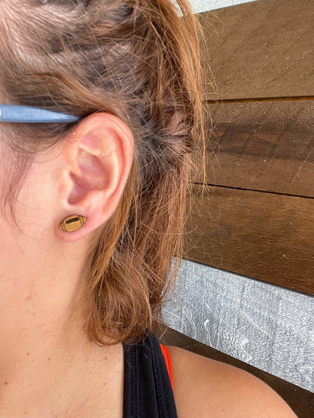 Football Stud Earrings RTS